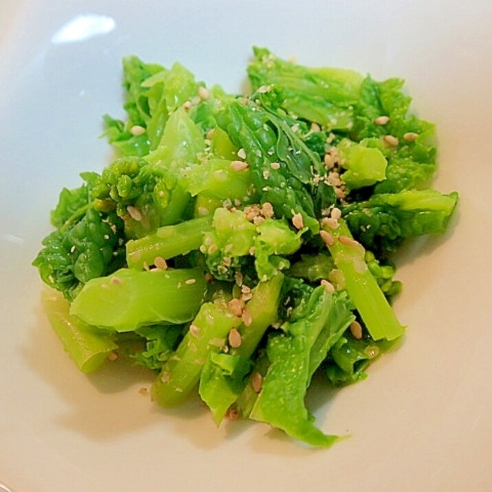 菜の花の旨塩ぽん酢山葵あえ♬